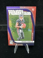 2024 Optic Michael Penix Jr. Primary Colors #17 Purple Stars 9/25 Rookie Falcons