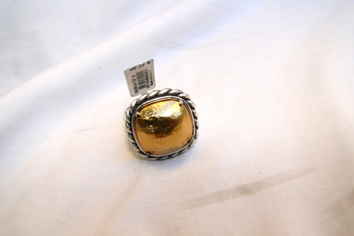 New Brighton Your True Color Two Tone Silver & Gold Ring Size 6 - Picture 2 of 5