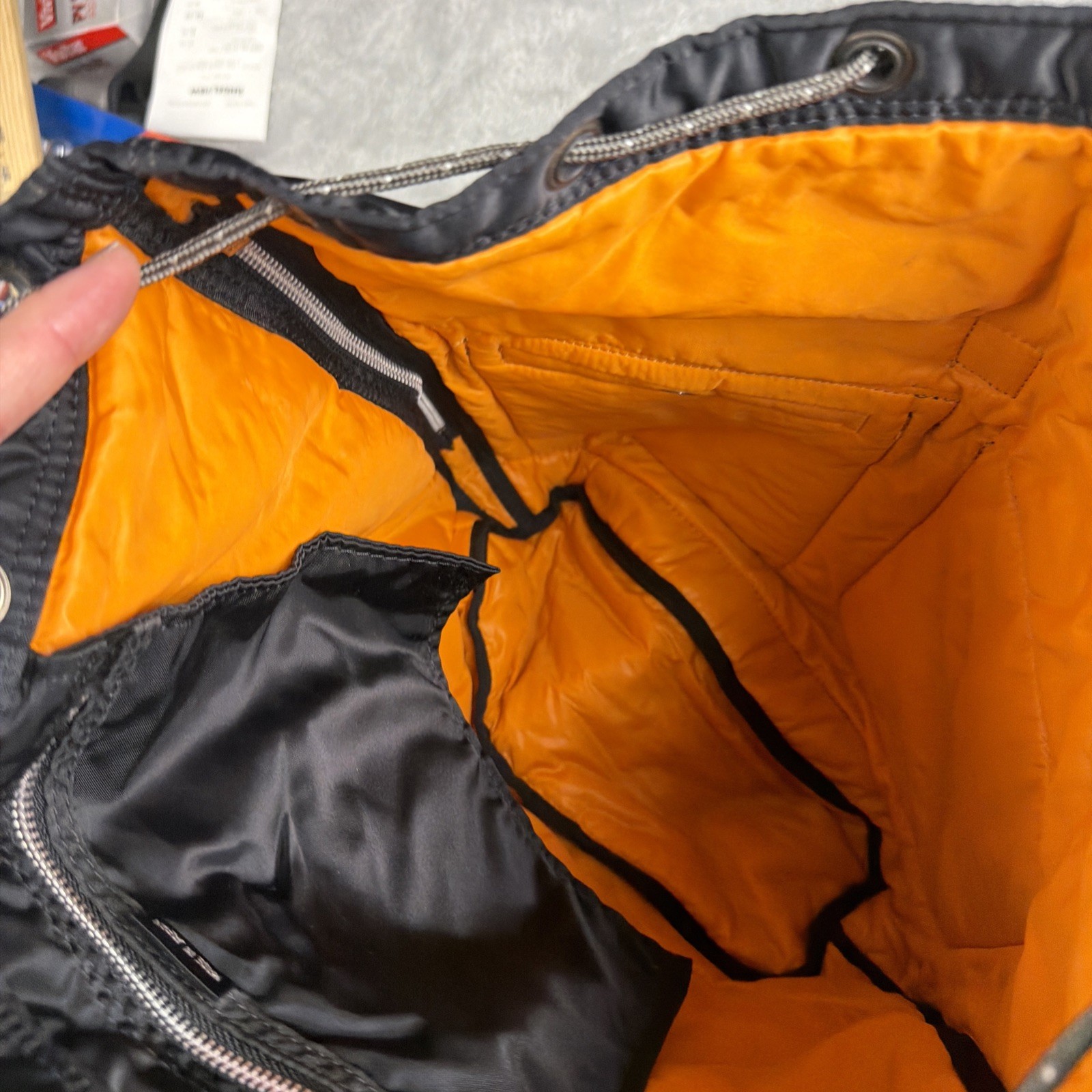 PORTER Tanker Black Drawstring Backpack Yoshida J… - image 8