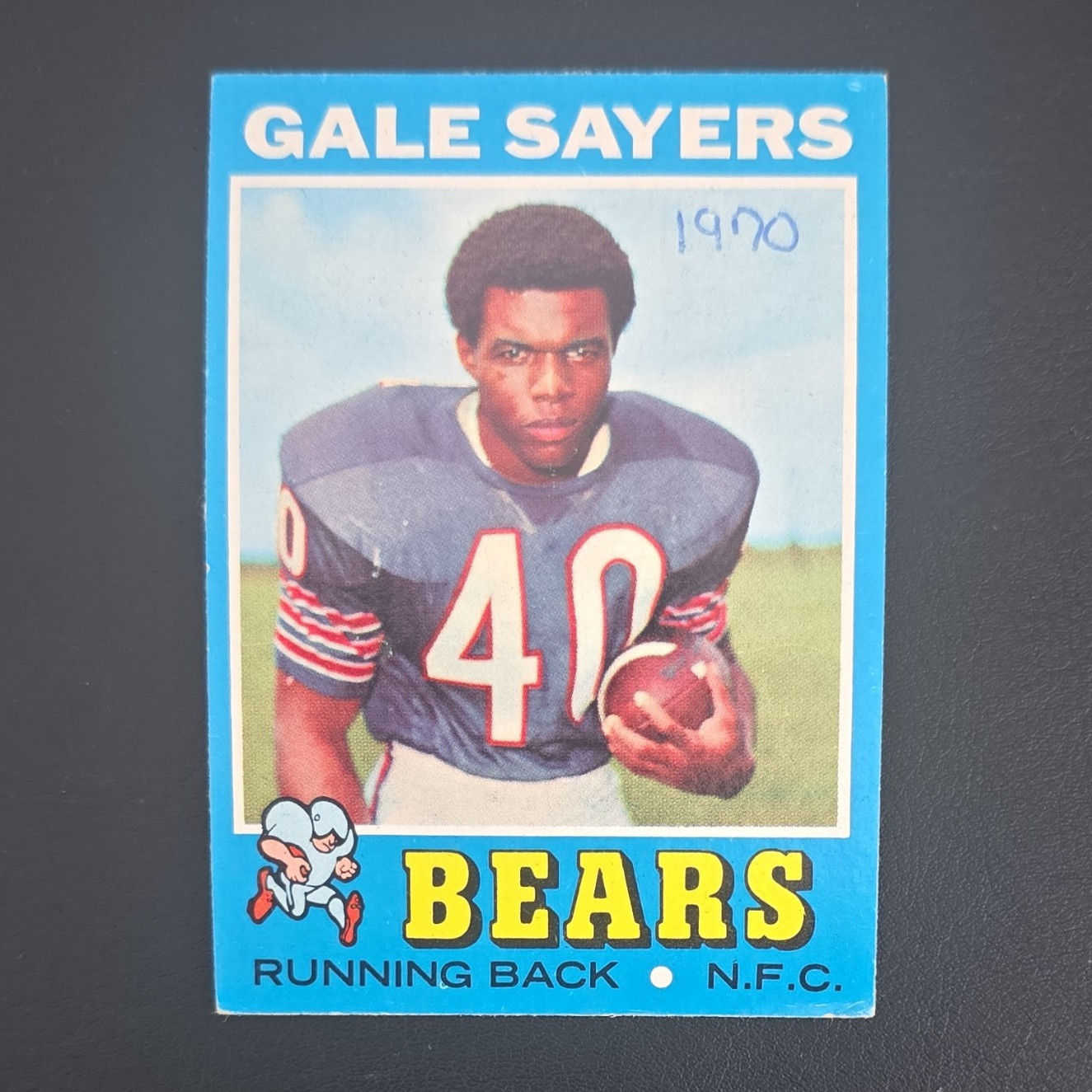Topps 1971 Gale Sayers Chicago Bears #150 Base Set NFL Football Trading Card