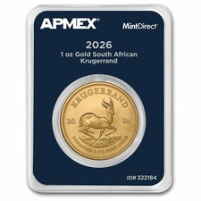 2026 South Africa 1 oz Gold Krugerrand (MintDirect® Single) 5394.95 per troy oz