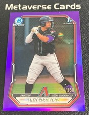 2026 Bowman Chrome Prospects 1st Enyervert Perez Purple Refractor 84/250