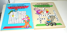 2 Fun To Learn Children's Puzzle Books 112 Puzzles Per Book, NEW Unused 60 Pages