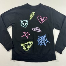 Stray Kids 2nd World Tour Maniac Crewneck Sweatshirt Black Size Medium Concert