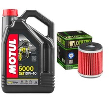 YP125 Skycruiser Motul 5000 10w40 4L Oil Filter Kit MBK YP 125 2011 8.73 per litre
