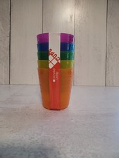 Everyday Kids Cups - Pack of 6 - BPA Free - Fun Multi-Colored Cups - For Ages 3