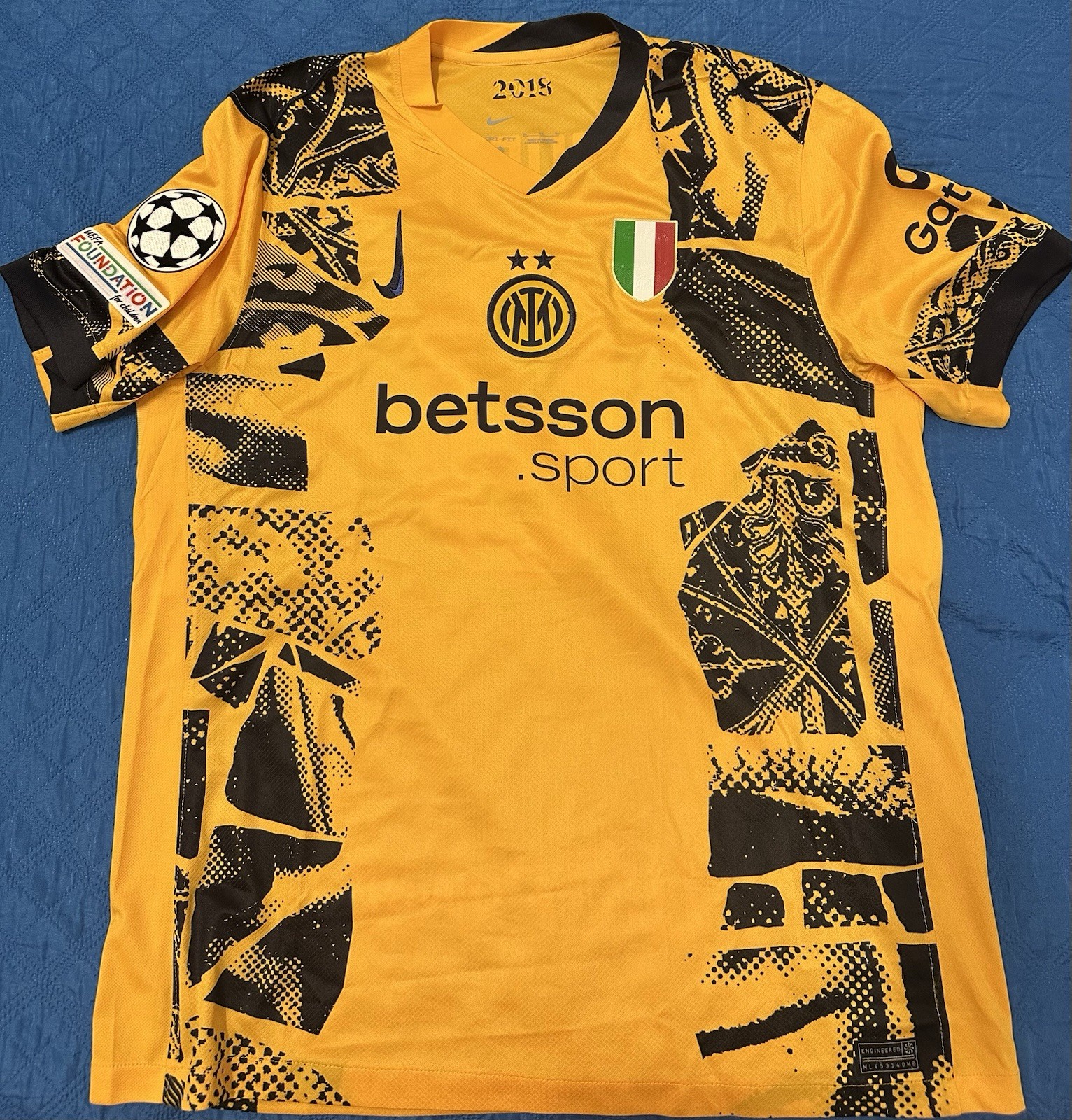 Maglia Inter Third 2024 2025 Autografata 9 Thuram