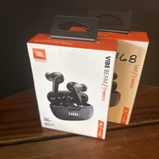 JBL Vibe Beam Perfect Fit Bluetooth Earbuds, Water  Dust Resistant - Black NEW 