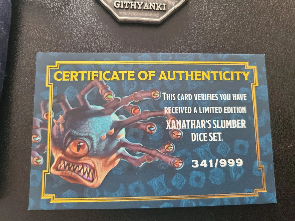 DnD: Xanathar’s Treasure Pack: Legendary Xanathar’s Slumber Dice Set Foto 4 de 4