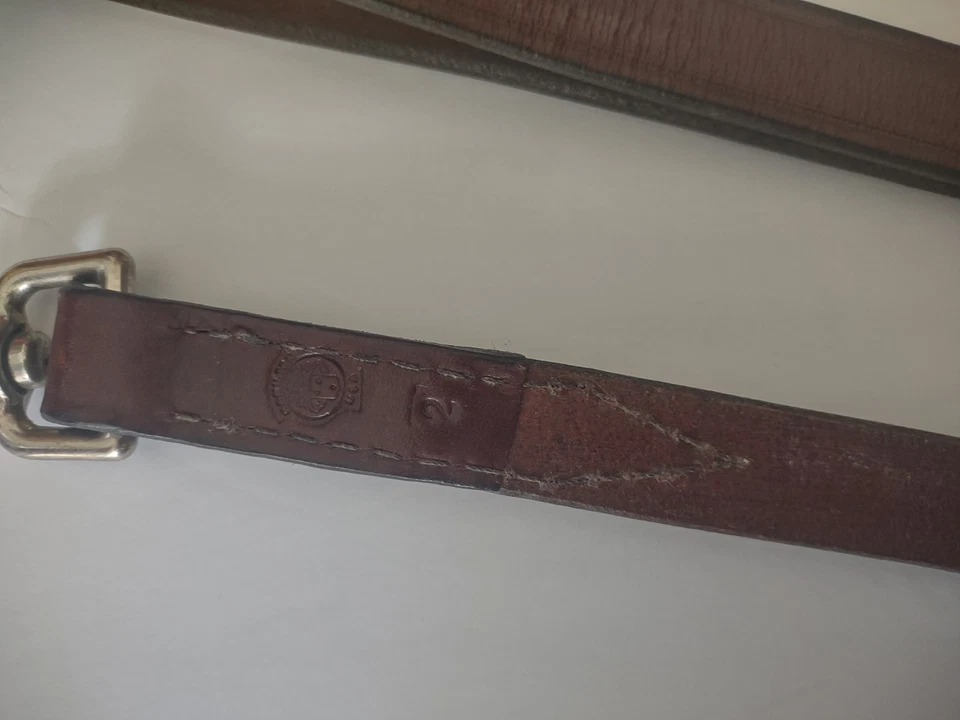 Lote 2 Productos Hamilton Latigo Cuero Tráfico Plomo 3/4" x 24" Mascota Perro - ¡NUEVO!! Foto 4 de 4