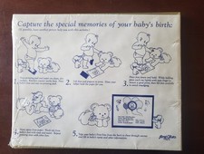 Baby Footprint Decorative Keepsake - Photo Birth Weight Length Time Doctor Place