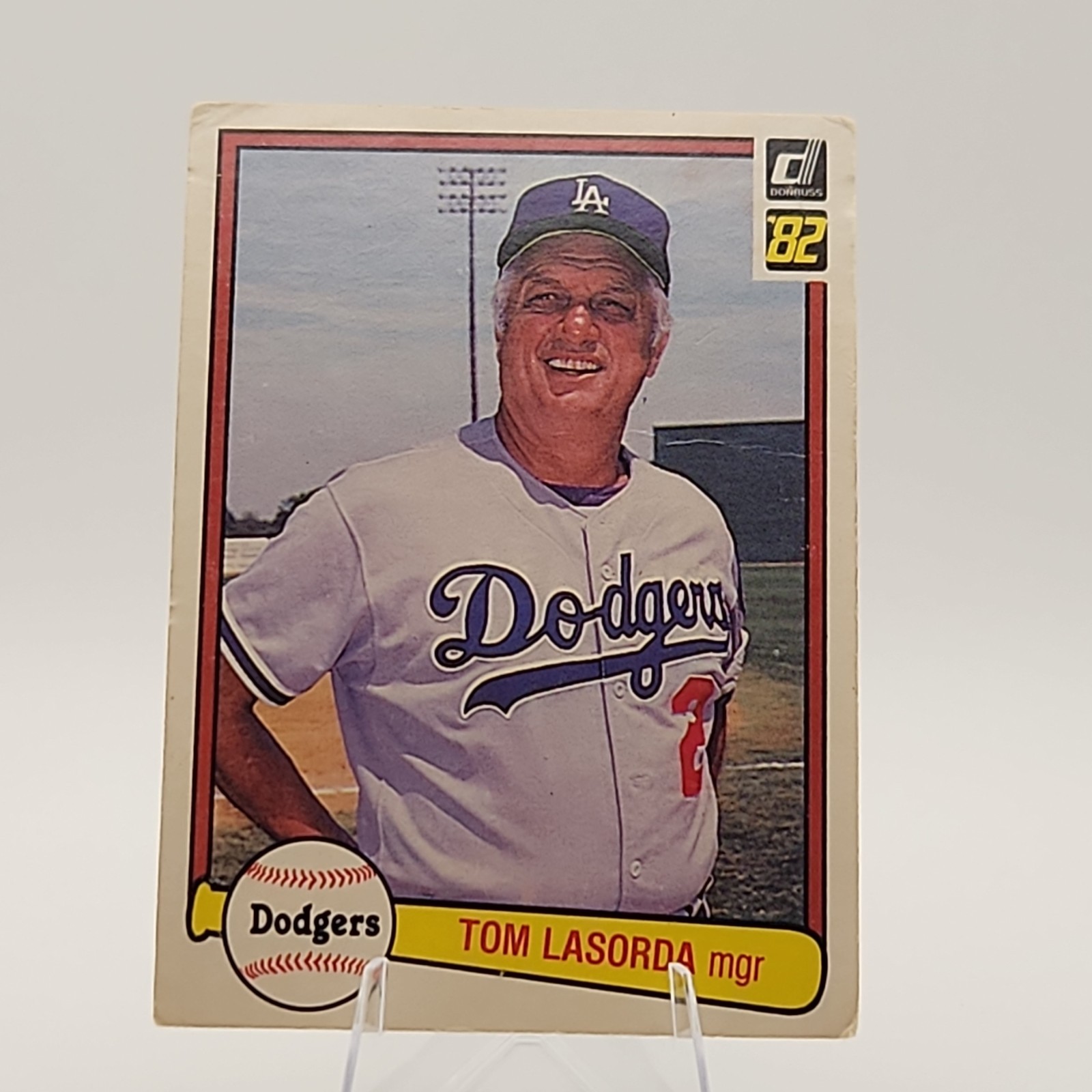 Donruss 1982 Tom Lasorda #110 Los Angeles Dodgers Baseball Card Base Set