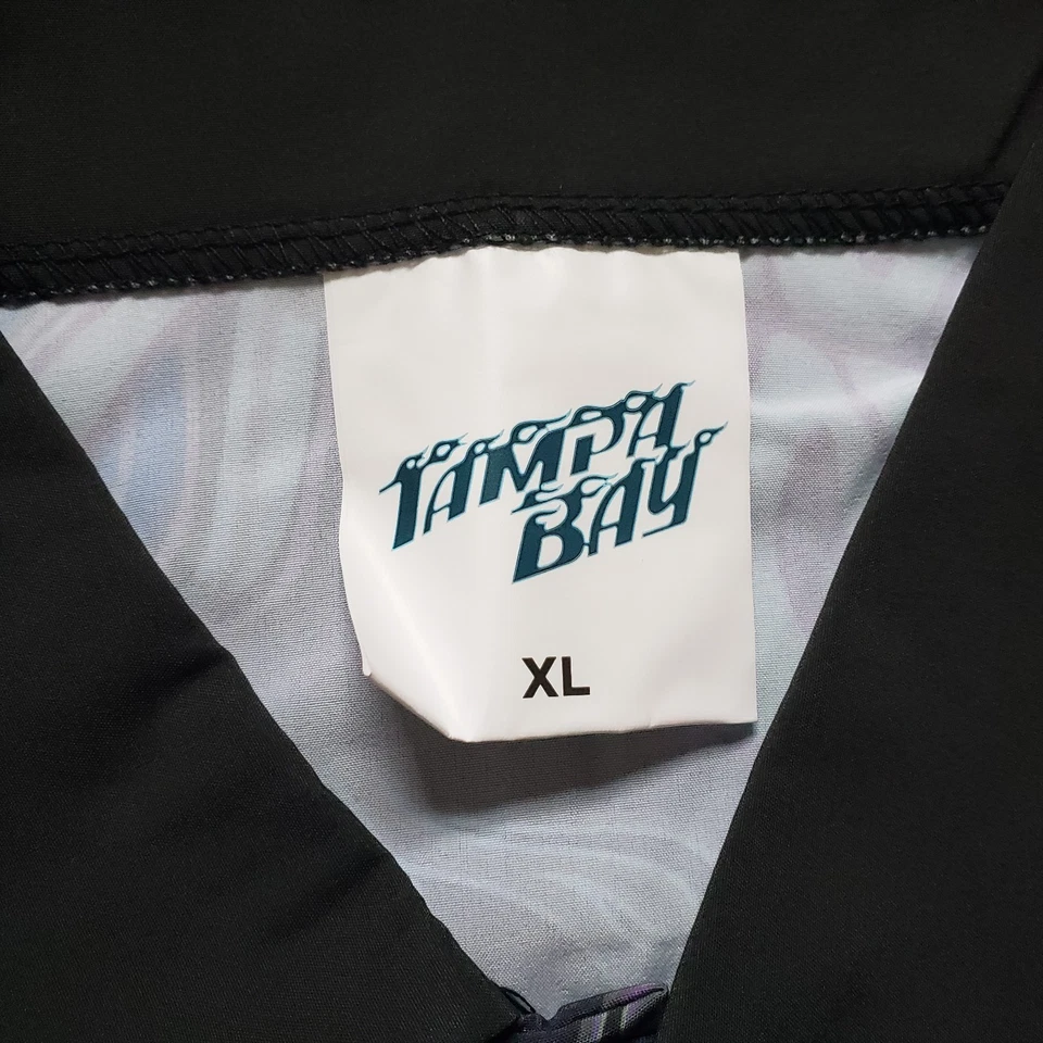 Camisa abotonada nueva sin etiquetas Tampa Bay Devil Rays talla XL para hombre Hawaiian Stadium Giveaway Foto 3 de 4