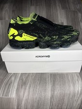 ACRONYM x Nike Air Vapormax Flyknit Moc 2 Black Volt Mens Size 12 AQ0996-007