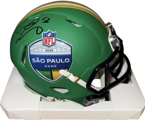 Kansas City Chiefs Creed Humphrey Signed Brazil Mini Helmet JSA Certified