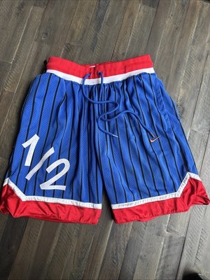 Nike 1/2 Basketball Shorts Pinstripe Small Lil Penny Hardaway Fool SEWN Dri Fit