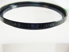 49mm - 52mm Step-Up Adapter Ring | Metal | Japan | No box | New | $6.95 | #2 |
