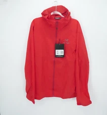 Arc'teryx Jacket Mens XL Red Squamish Hoody Lightweight Windproof Performance