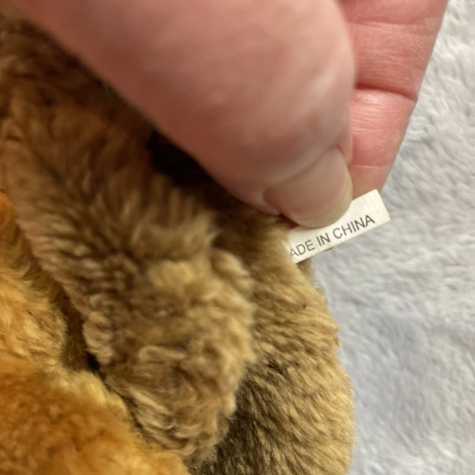 SunKid Germany Childs Plush Purse Teddy Bear Brown Jointed Crossbody Bag NWT - Image 4 of 4