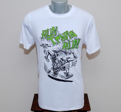 Men's Travis Barker 2025 Run Travis Run '' Hit The Pavement '' Tour Shirt Size M