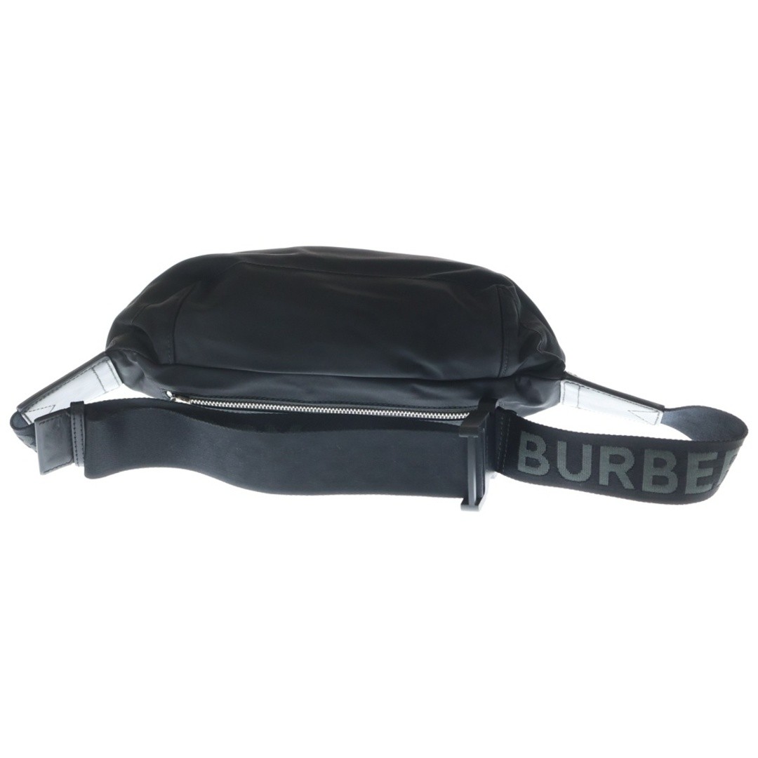 BURBERRY Sony Belt Bag Body Black Nylon X Leather Silver Hardware 8049095 Used a thumbnail 2