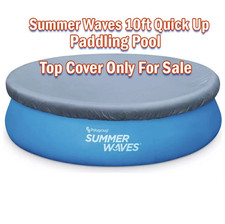 Summer Waves 10ft Quick Up Pool Cover Replacement Top Paddling Pool Cover