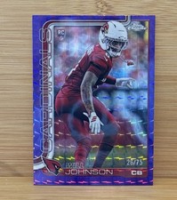2025 Topps Chrome Football Will Johnson RC Purple Geometric #/75