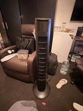 Russell Hobbs Tower Fan 3-Speed Electric with Remote RHTWR3S Premium White