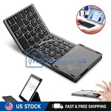 Mini Folding Wireless Bluetooth Keyboard With Touchpad for Laptop Tablet Phone