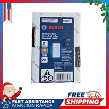 Bosch 18-Gauge Brad Nails – 2", 5,000 Count, Galvanized NEW