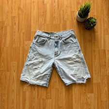 Vintage 90's distressed wrangler lightwash jorts size 28 