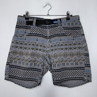 KAVU Men's Chilli Lite Shorts Nit Wit Geometric Size Small