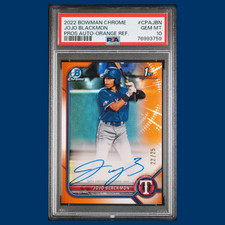 Jojo Blackmon /25 #CPAJBN psa 10 2022 Bowman Chrome Prospect Auto 1st Bowman