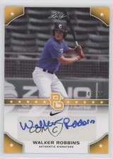 2015 Leaf Perfect Game National Showcase Gold 43/50 Walker Robbins Auto 0q1p