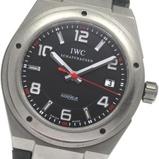 IWC SCHAFFHAUSEN INGENIEUR AUTOMATIC AMG IW322703 42mm SS Black Dial Date #C364 6