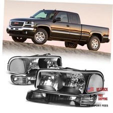 GMC Sierra 1500 2500 Headlight Assembly Compatible with 99-07 GMC Sierra 1500