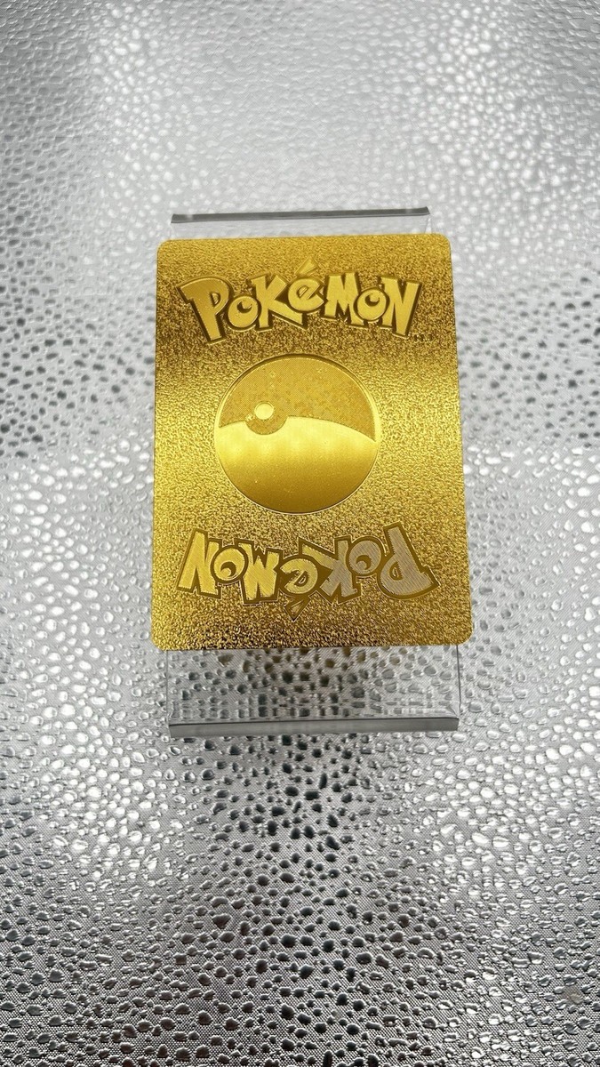 PLACHINO Gold 1g マーブルデザインカード Pokémon Blacephalon GX 180hp Gold Foil Fan Art Collector Card | eBay