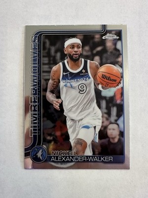 2025-26 Topps Chrome #193 Nickeil Alexander-Walker Minnesota Timberwolves