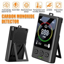 CO Meter Air Quality Monitor Temperature Humidity Carbon Monoxide Detector USB