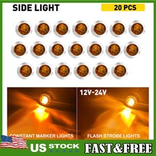 34 Strobesteady Marker Light 20x Amber Led Side Clearance Flash Warning Light