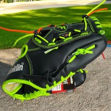 Franklin Kids 22411-10  Tee Ball Glove Black and Lime Green On Field Play