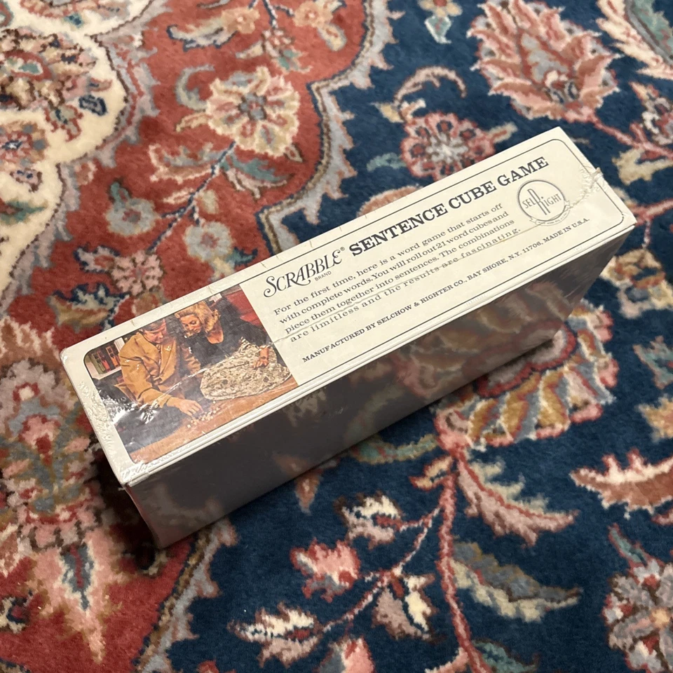Vintage Scrabble Sentence Cube Game 1971 Selchow & Righter New Sealed - Image 4 of 4