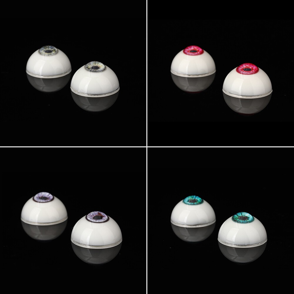 2026 NEW Cute 4-Color 33mm Doll Eyes Half Round Acrylic Craft Supplie 4 Pairs