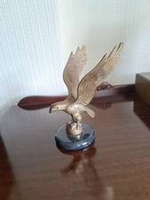 Brass Eagle On Marble Effect Plinth