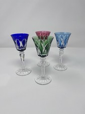 4 Verre À Vin Blanc Ou Porto ST Louis Model Camargue Signé