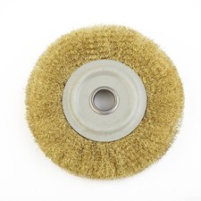 5 Inch Copper Wire Wheel Pure Brass Brush For Bench Grinder Metal Polishing F...