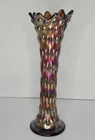 Fenton Amethyst Carnival Glass Tree Trunk Vase 10⅜ in.