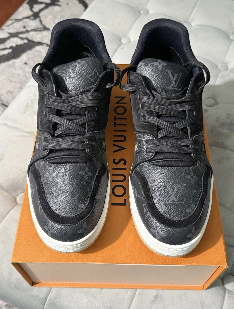 Louis Vuitton ブラックスニーカー Louis Vuitton Trainer Low Black Monogram for sale | eBay