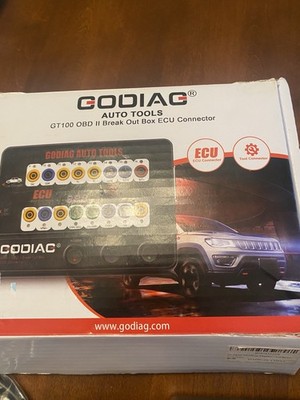 GODIAG GT100 Auto Tool OBD2 Break Out Box E-CU Connector OBD2 Protocol Detector