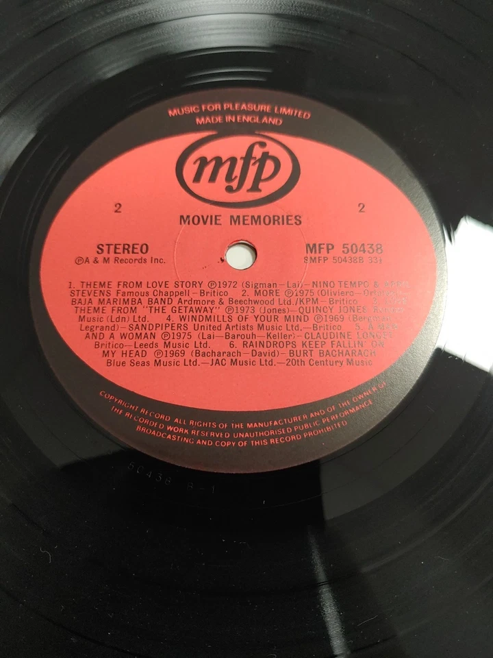 V. A.- Movie Memories- LP-1st UK Press - Mint- ( Import) - Bild 4 von 4